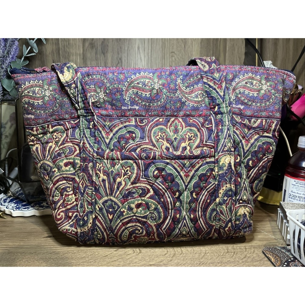Vintage Vera Bradley  Miller Tote Bag Retired 1995 Medallion Pattern